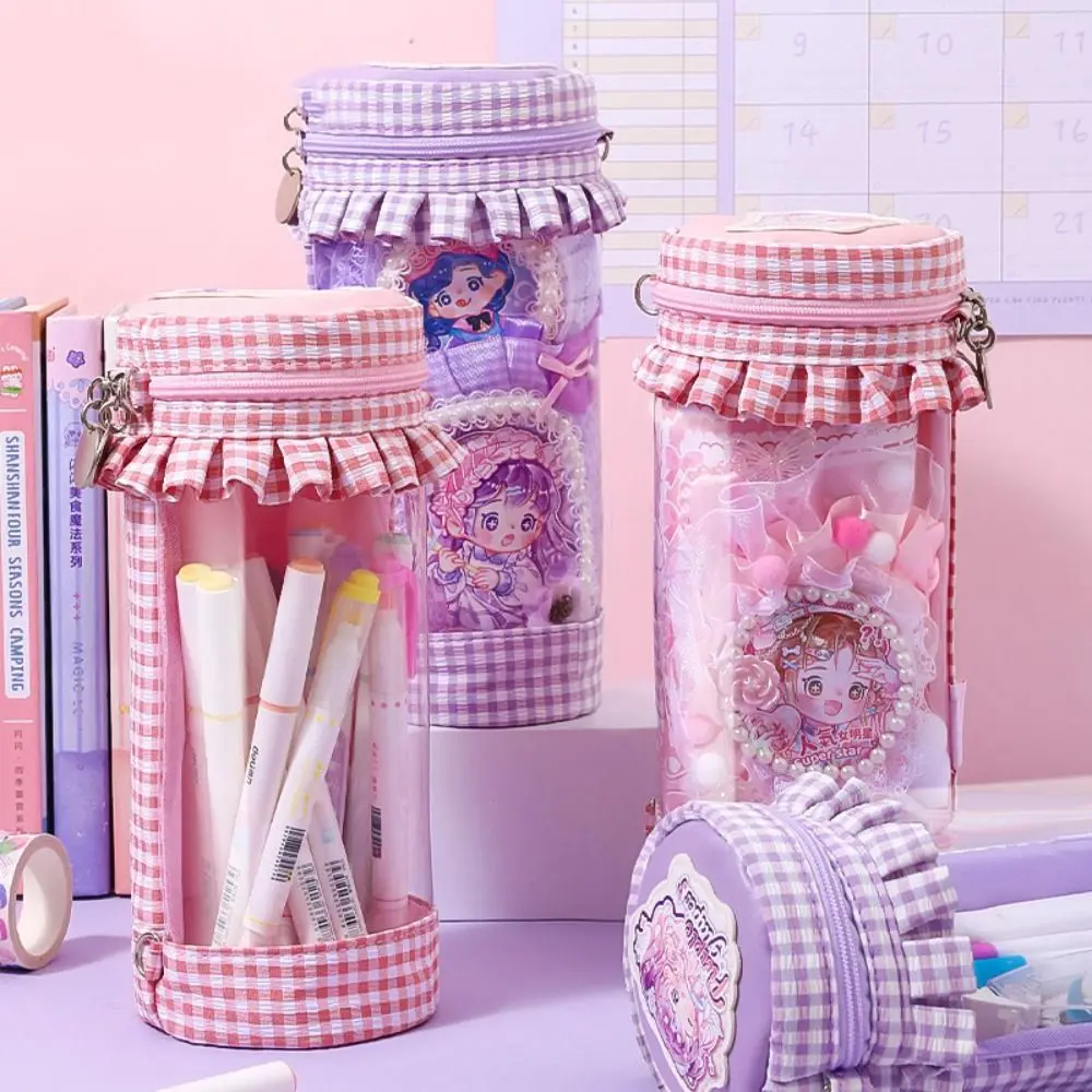 With Shoulder Strap Shoulder Strap Pencil Bag Large Multifunctional Cartoon Pen Bag Grape Cute Doll Protective Bag Girls Gifts
With Shoulder Strap Shoulder Strap Pencil Bag Large Multifunctional Cartoon Pen Bag Grape Cute Doll Protective Bag Girls Gifts