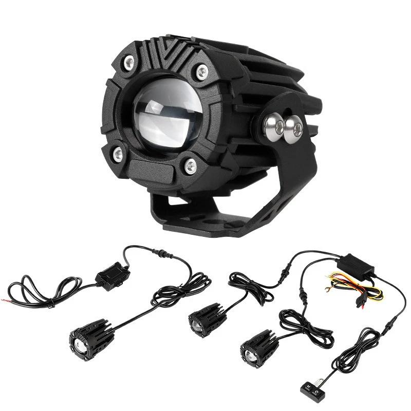 Motorcycle spotlights far and near light two-color headlights electric vehicle super bright headlights
Motorcycle spotlights far and near light two-color headlights electric vehicle super bright headlights