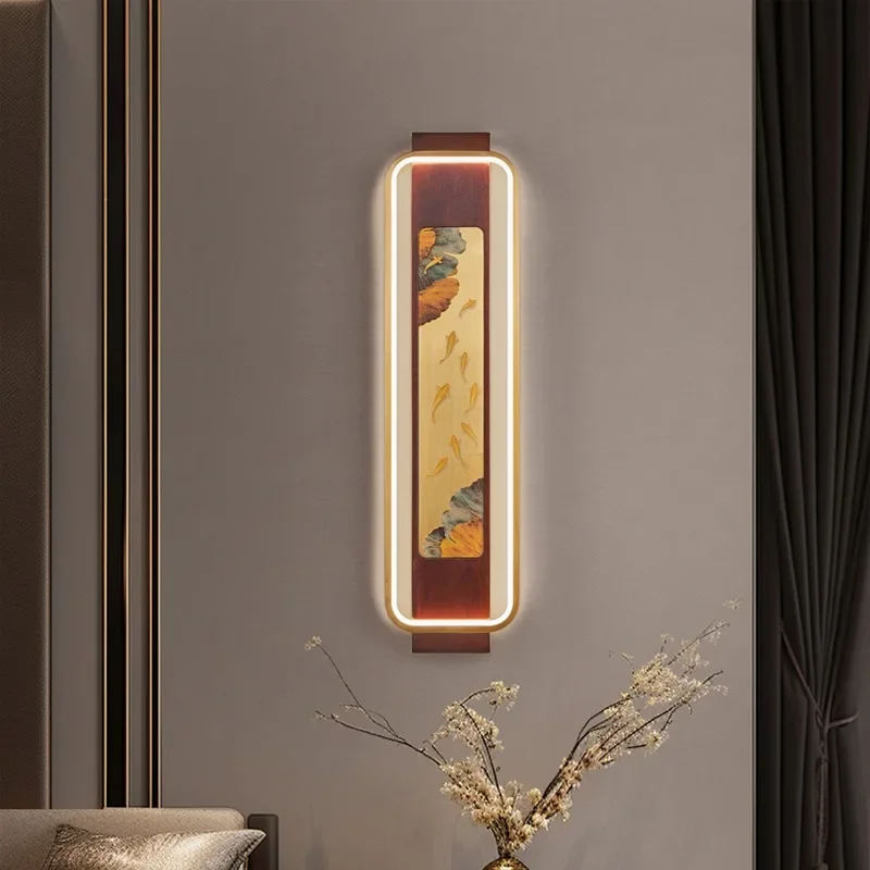 living room TV background wall, bedroom bedside solid wood wall lamp, Chinese style bamboo, tea room decorative lamp 
living room TV background wall, bedroom bedside solid wood wall lamp, Chinese style bamboo, tea room decorative lamp