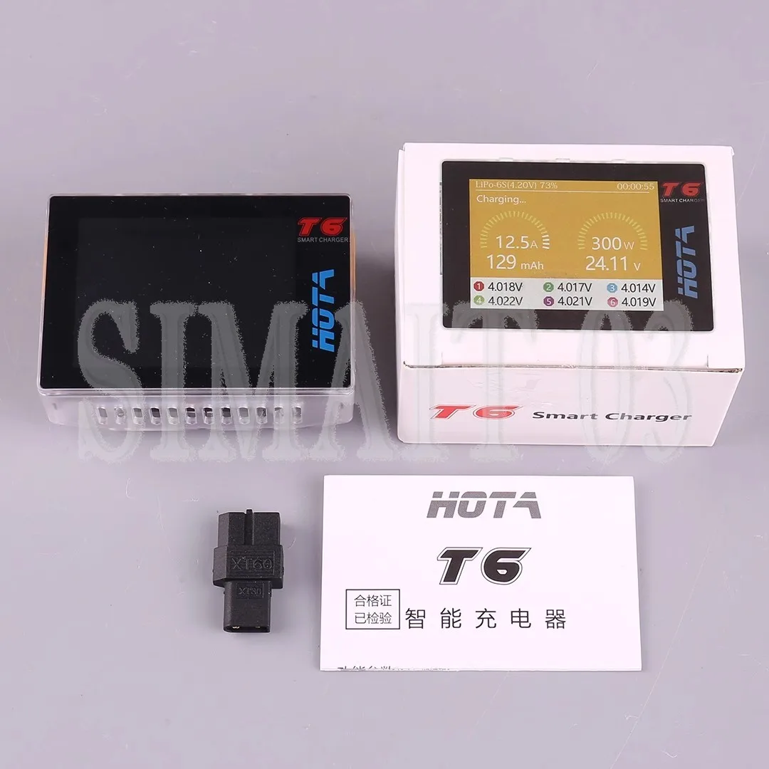 HOTA T6 300 Вт Smart Balance Charger — 6S LiPo зарядное устройство для моделей FPV Drone/Car/Boat RC
HOTA T6 300 Вт Smart Balance Charger — 6S LiPo зарядное устройство для моделей FPV Drone/Car/Boat RC
