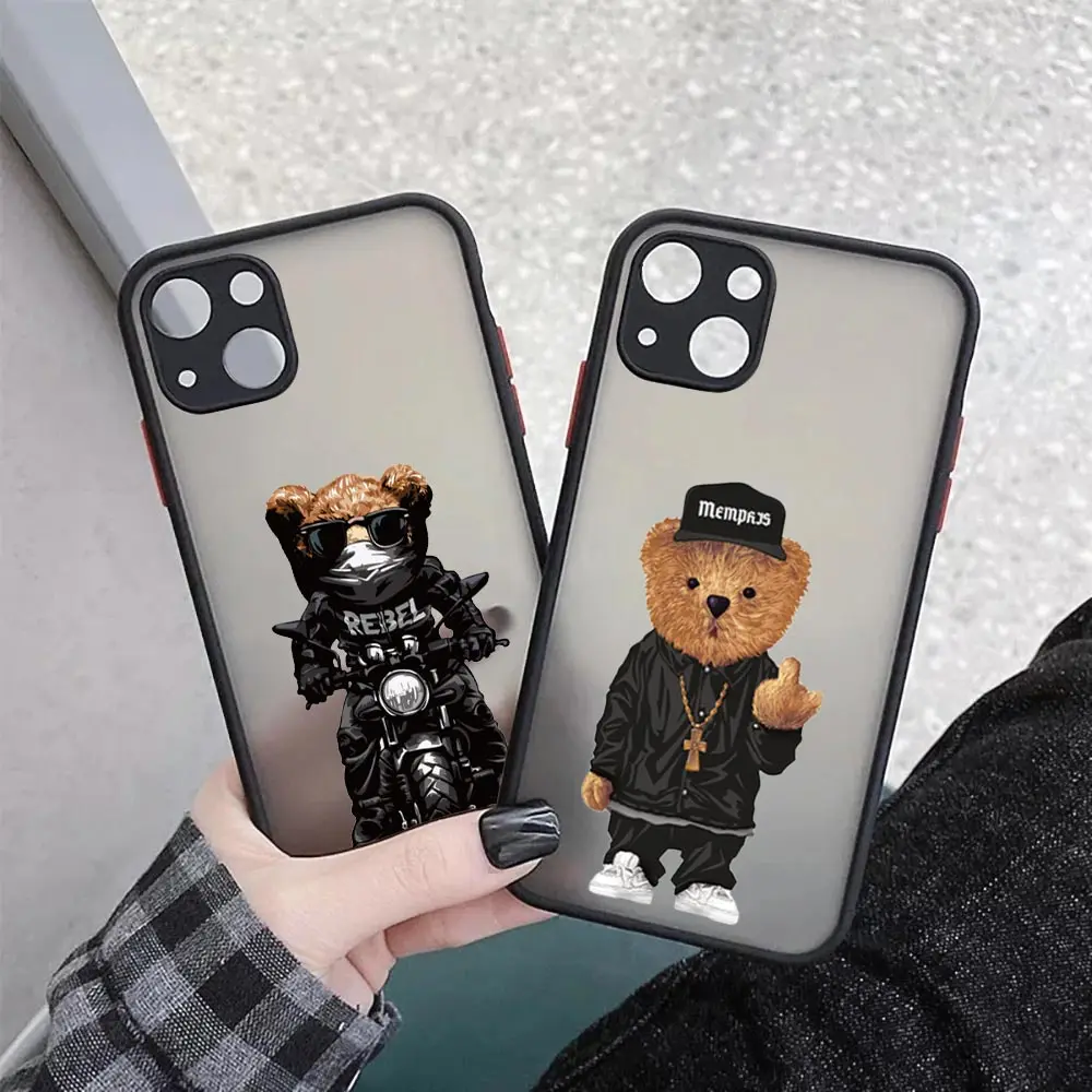 Funny Teddy Bear Mascot Cqoue For iPhone 15 Pro Max Case For iPhone 11 12 13 14 Pro Max Mini SE 8 7 Plus Clear Matte Cover Funda
Funny Teddy Bear Mascot Cqoue For iPhone 15 Pro Max Case For iPhone 11 12 13 14 Pro Max Mini SE 8 7 Plus Clear Matte Cover Funda