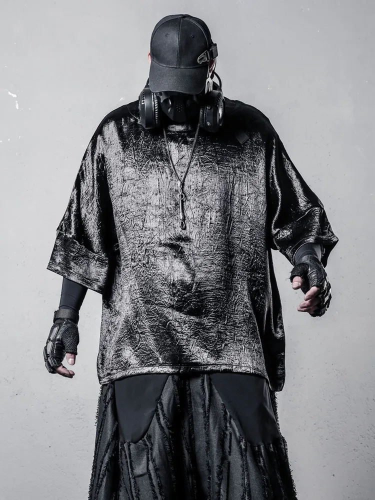 Slim Fit Batwing Short Sleeve T-Shirt Summer Thin Dark Texture Drapey Style Polyester Fiber Casual Loose Type Unisex T-Shirt
Slim Fit Batwing Short Sleeve T-Shirt Summer Thin Dark Texture Drapey Style Polyester Fiber Casual Loose Type Unisex T-Shirt