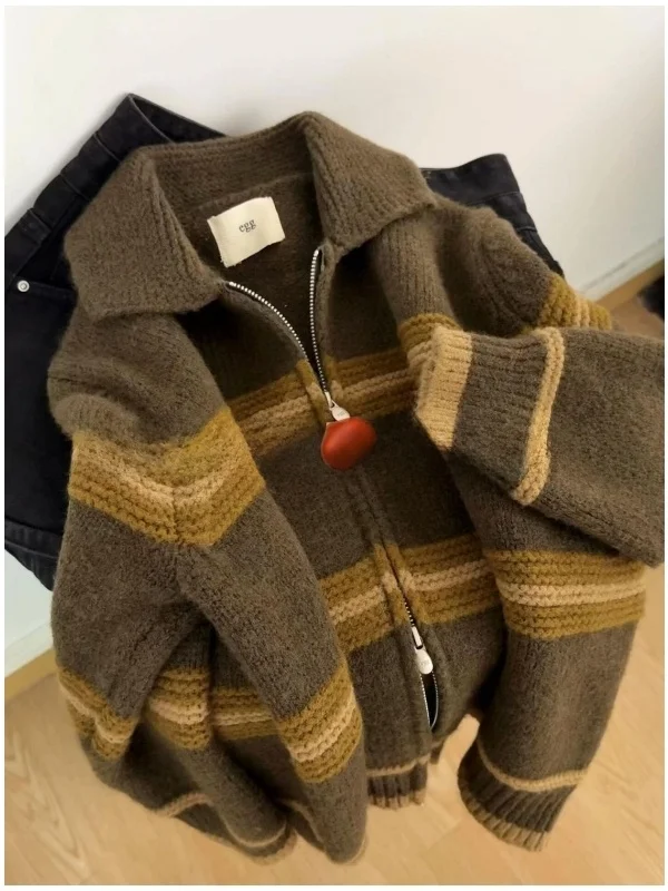 Extra Large 300 Pou Double Zipper Knitted Sweater Coat Men's Autumn Winter Loose Sle Long Sve Casual Top
Extra Large 300 Pou Double Zipper Knitted Sweater Coat Men's Autumn Winter Loose Sle Long Sve Casual Top