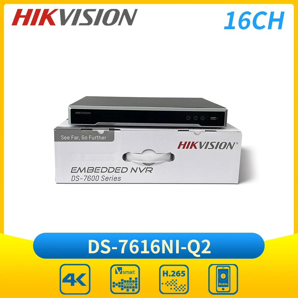 H ikvision DS-7616NI-Q2 4K 16-канальный IP-видеорегистратор без PoE 2 SATA 8 МП сетевой видеорегистратор
H ikvision DS-7616NI-Q2 4K 16-канальный IP-видеорегистратор без PoE 2 SATA 8 МП сетевой видеорегистратор