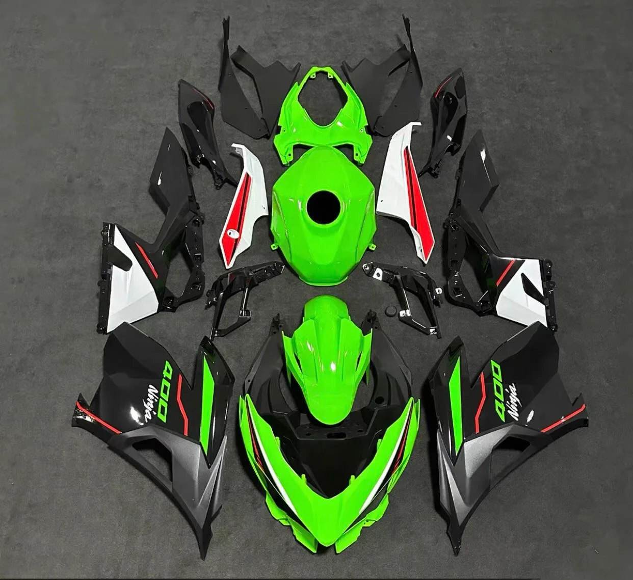 New ABS Injection Molding Fairings Kits Fit For Ninja400 EX400 ZX-4R 2018 2019 2020 2021 2022 2023 Bodywork Set Green black
New ABS Injection Molding Fairings Kits Fit For Ninja400 EX400 ZX-4R 2018 2019 2020 2021 2022 2023 Bodywork Set Green black