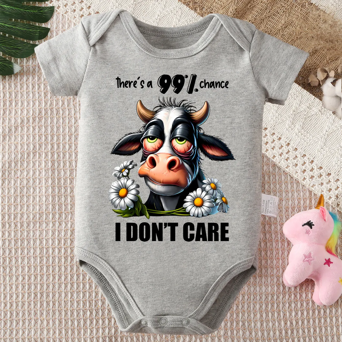 Хлопковый комбинезон-боди с забавным принтом коровы, удобный ромпер для новорожденных от 0 до 12 месяцев
Хлопковый комбинезон-боди с забавным принтом коровы, удобный ромпер для новорожденных от 0 до 12 месяцев