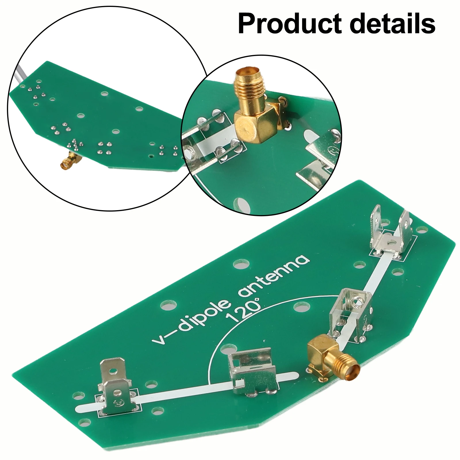 New Frequency Receive 78M-1 GHz Rod V-Dipole DIY Kits Test Measurement Equipment 137MHz 180x100x24mm Accessories Green+Silver
New Frequency Receive 78M-1 GHz Rod V-Dipole DIY Kits Test Measurement Equipment 137MHz 180x100x24mm Accessories Green+Silver