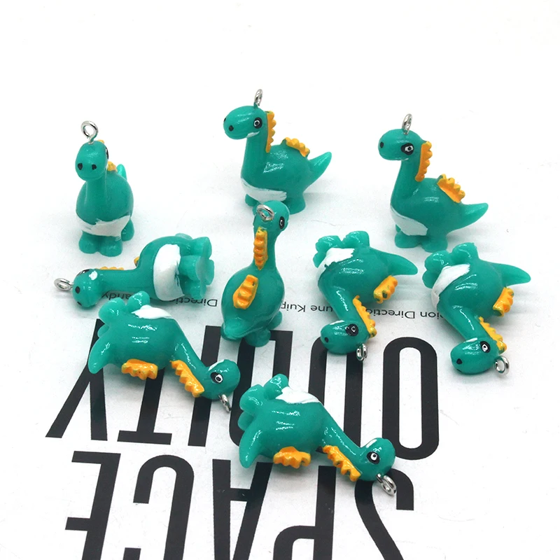 10pcs 3D Small Dinosaur Resin Charms Cute Cartoon Animal Pendant For Earring Keychains Diy Jewelry Make
10pcs 3D Small Dinosaur Resin Charms Cute Cartoon Animal Pendant For Earring Keychains Diy Jewelry Make