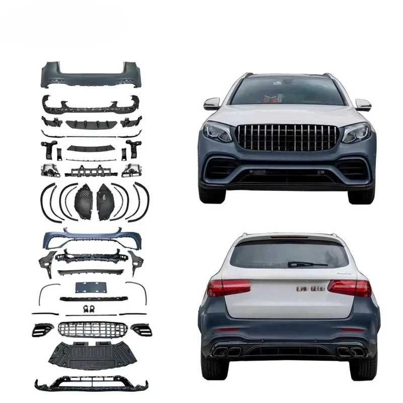 Car Bumper 2016-2018 GLC Class W253 Upgrade GLC63 Body Kit Grille Rear Flare Exhaust Pipe
Car Bumper 2016-2018 GLC Class W253 Upgrade GLC63 Body Kit Grille Rear Flare Exhaust Pipe