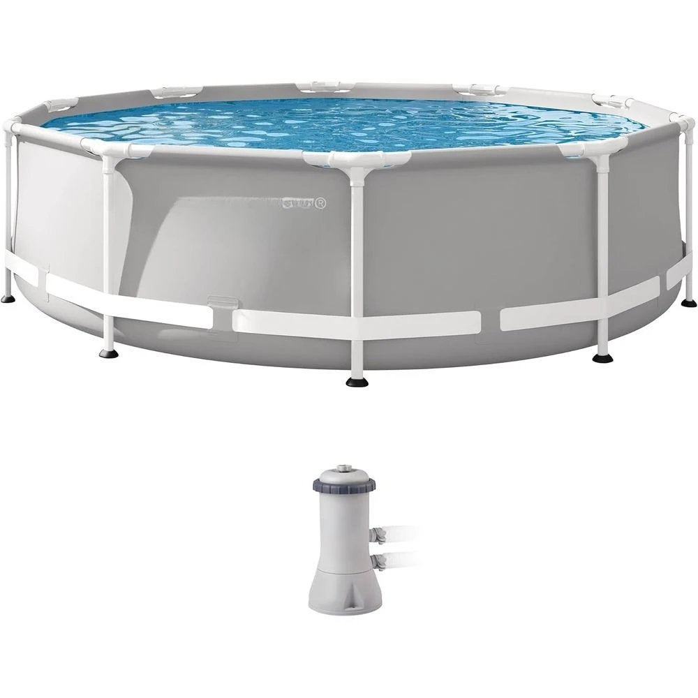 Premium Above Ground Swimming Pool Set: 10ft x 30in – Includes 330 GPH Cartridge Filter Pump – SuperTough Puncture Resistant
Premium Above Ground Swimming Pool Set: 10ft x 30in – Includes 330 GPH Cartridge Filter Pump – SuperTough Puncture Resistant