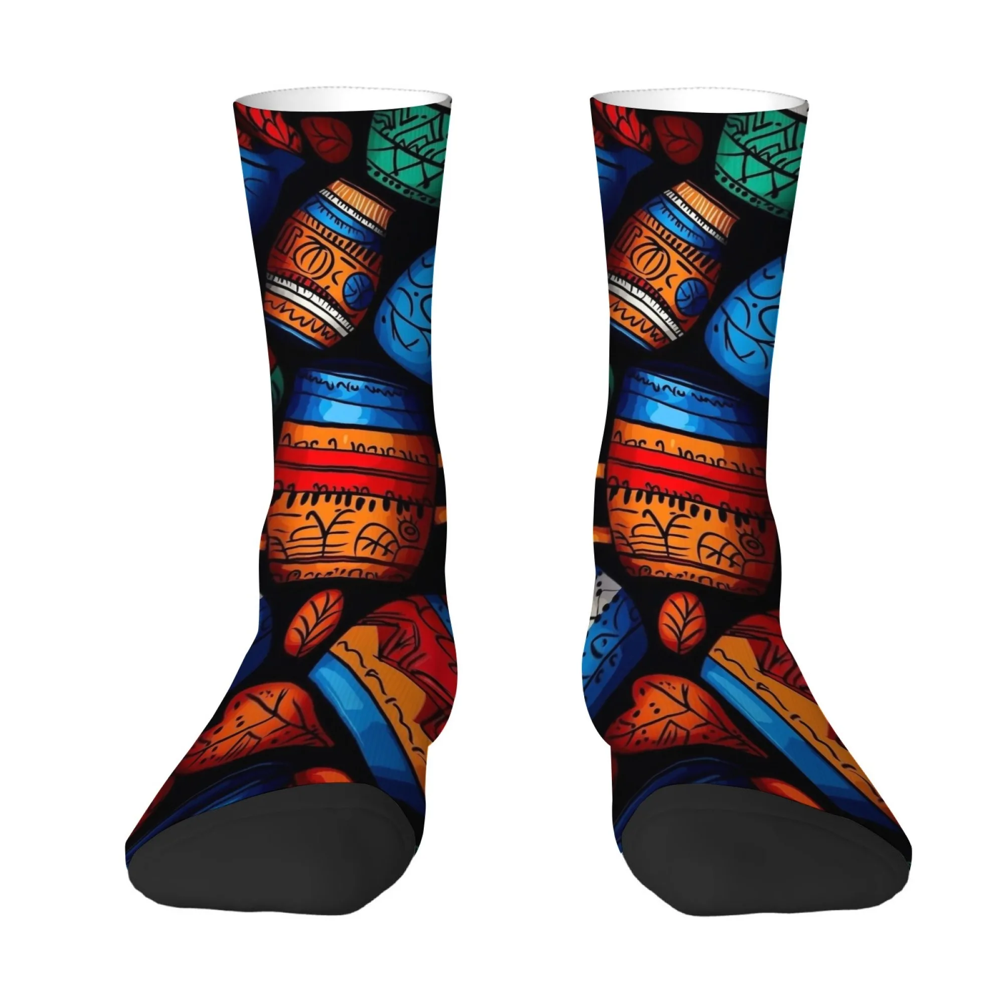 Retro Exotic Artistic Painted Pottery Jar Men's Mid-Calf Socks Black High-Saturation Primitive Vibrancy Outdoor Adventure Socks
Retro Exotic Artistic Painted Pottery Jar Men's Mid-Calf Socks Black High-Saturation Primitive Vibrancy Outdoor Adventure Socks