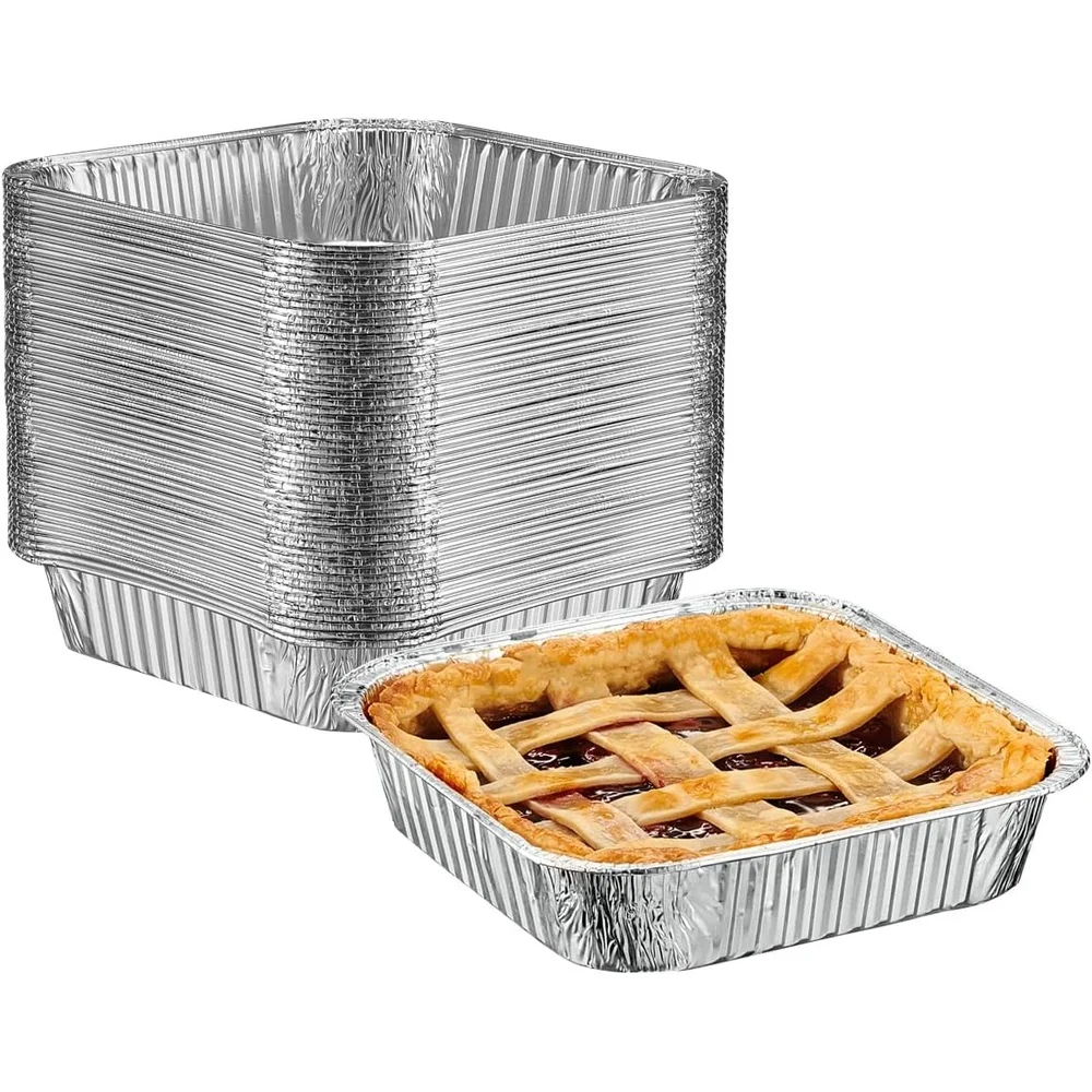 Disposable 50 Count Square Foil Pans 8 Inch Baking Trays Cooking Containers Leak Resistant Sturdy Easy Cleanup
Disposable 50 Count Square Foil Pans 8 Inch Baking Trays Cooking Containers Leak Resistant Sturdy Easy Cleanup