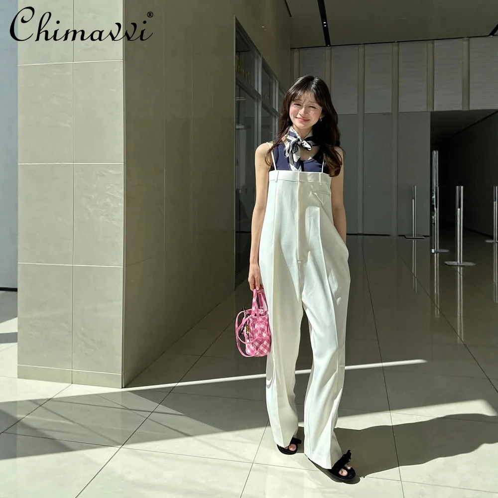 Japanese Style Solid Color Ladies Elegant Overalls Spring and Autumn Fashion High Waist Straight Suspender Pants Jumpsuit Women
Japanese Style Solid Color Ladies Elegant Overalls Spring and Autumn Fashion High Waist Straight Suspender Pants Jumpsuit Women