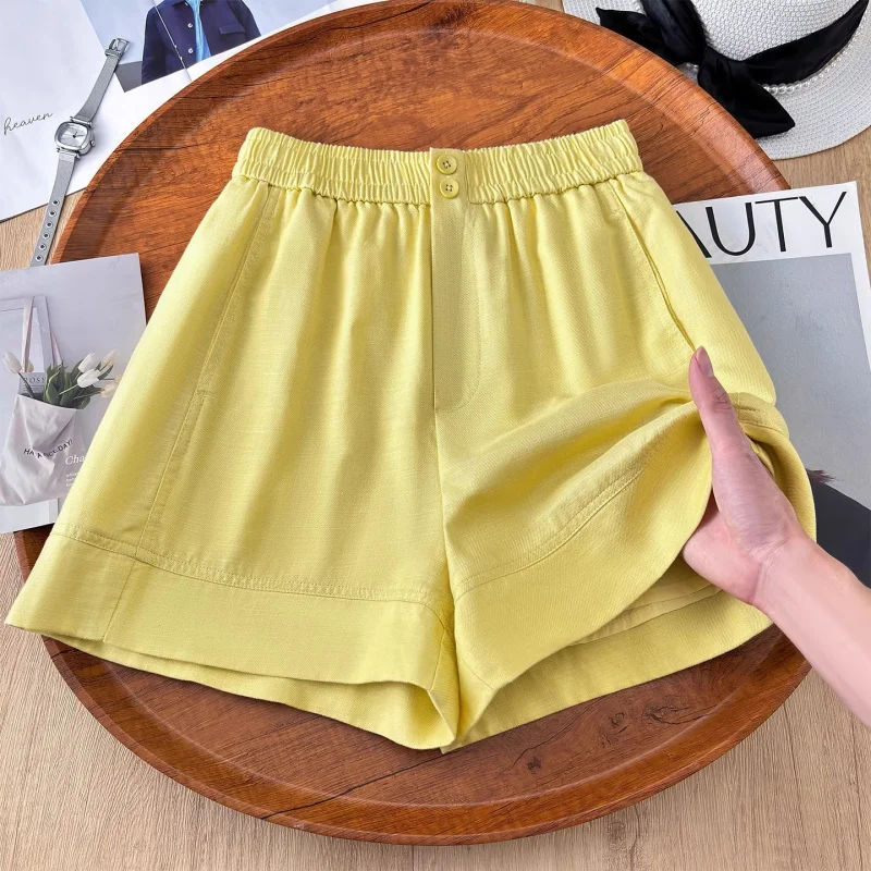 Summer Thin Linen Shorts Commuting High-Waisted Slimming Loose A-Line Straight Hot Pants
Summer Thin Linen Shorts Commuting High-Waisted Slimming Loose A-Line Straight Hot Pants