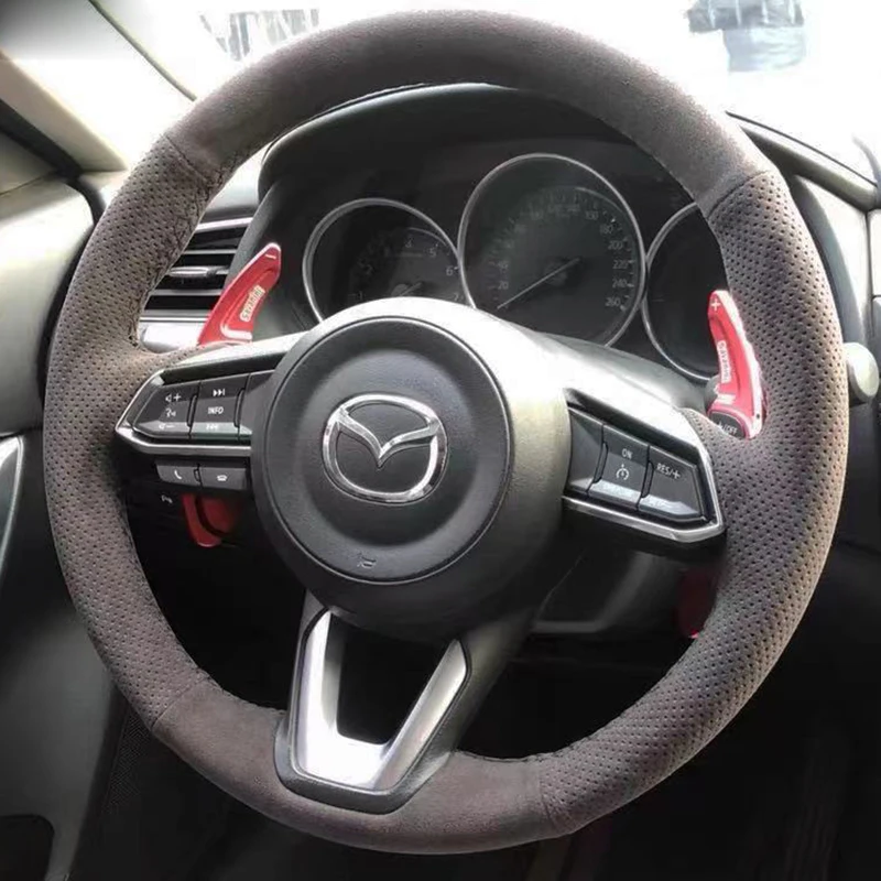 Замша для Mazda 3 Axela 2017-2019 CX5 CX-5 2017-2024 CX4 CX-4 Atenza Mazda 6 2018-2021 MX-5 MX5 CX-8 Чехол на руль автомобиля
Замша для Mazda 3 Axela 2017-2019 CX5 CX-5 2017-2024 CX4 CX-4 Atenza Mazda 6 2018-2021 MX-5 MX5 CX-8 Чехол на руль автомобиля