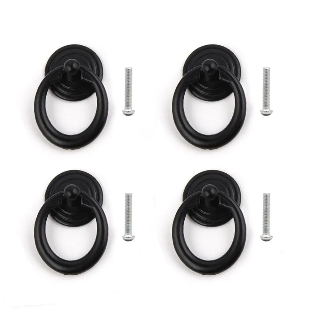 4/8pcs Ring Pull Zinc Alloy Handle With Screws For Cabinet Knob Drawers Dresser Cupboard Drop Hardware Accessories
4/8pcs Ring Pull Zinc Alloy Handle With Screws For Cabinet Knob Drawers Dresser Cupboard Drop Hardware Accessories