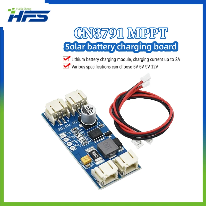 1 Cell Lithium Battery Charging 3.7V 4.2V CN3791 MPPT Solar Panel Regulator Controller Module 5V 6V 9V 12V
1 Cell Lithium Battery Charging 3.7V 4.2V CN3791 MPPT Solar Panel Regulator Controller Module 5V 6V 9V 12V