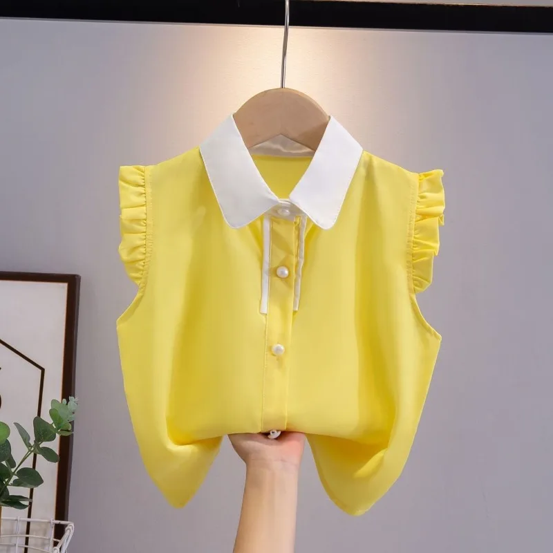 2026 Girls Sleeveless Chiffon Blouse Summer Kids Lightweight Top Cute Casual Shirt for Little Girl Breathable Holiday Outfit
2026 Girls Sleeveless Chiffon Blouse Summer Kids Lightweight Top Cute Casual Shirt for Little Girl Breathable Holiday Outfit