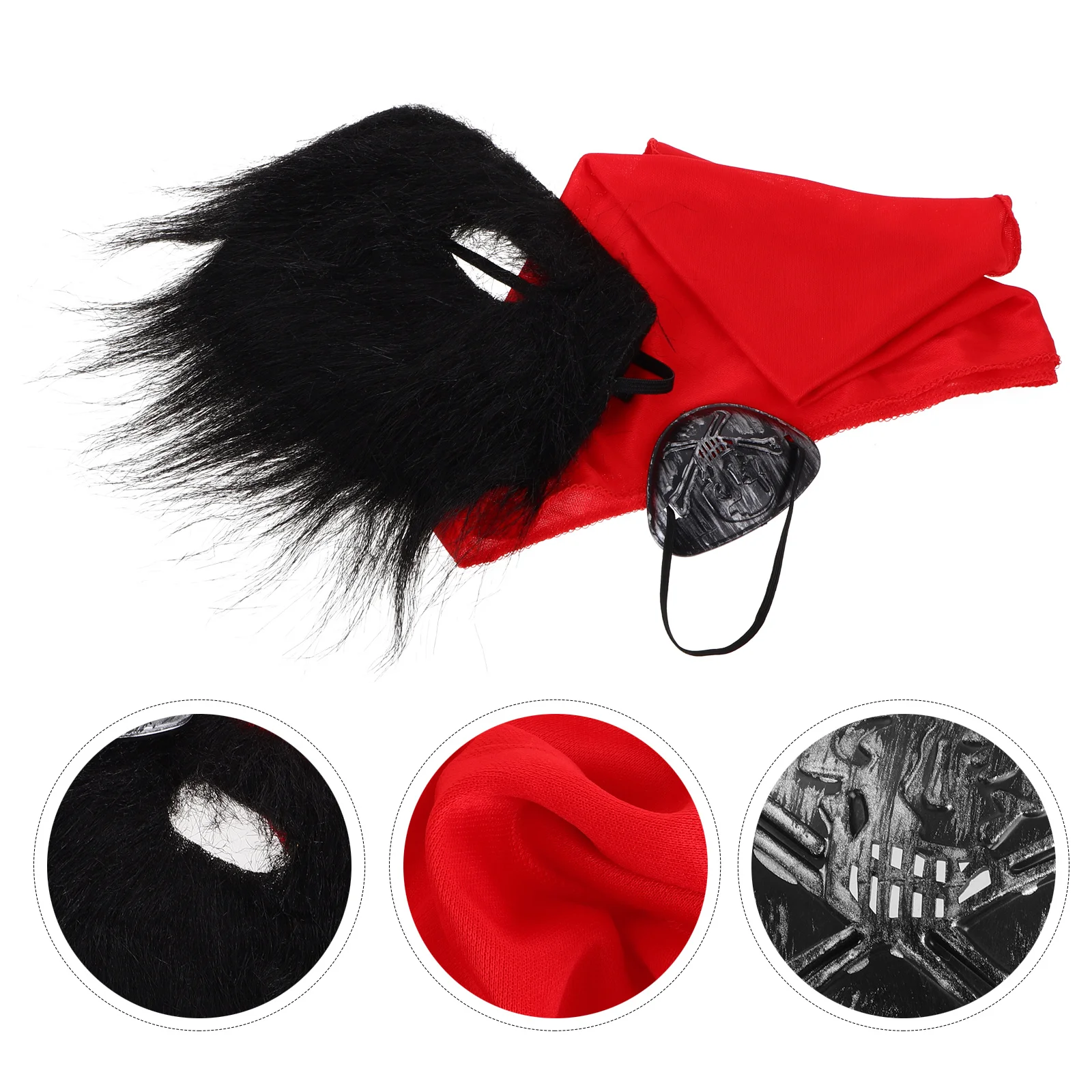 1Set Pirate Roleplay Set Halloween Essential Pirate Mustache Eye Patch Bandana Costume Accessory Party Supply Cosplay Props
1Set Pirate Roleplay Set Halloween Essential Pirate Mustache Eye Patch Bandana Costume Accessory Party Supply Cosplay Props