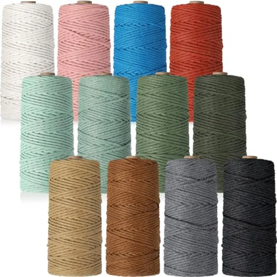 1 Rolls Macrame Cord Natural Cotton Twine Colored Macrame String Colorful Cotton Rope for DIY Crafts Knitting Artworks Wall Han
1 Rolls Macrame Cord Natural Cotton Twine Colored Macrame String Colorful Cotton Rope for DIY Crafts Knitting Artworks Wall Han