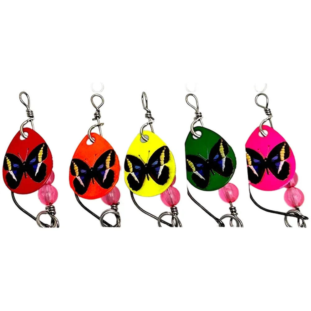 5pcs For Trout Bass Spoon Lure Set with Butterfly Design and Dynamic 360 Rotation for Enhanced Underwater Attraction
5pcs For Trout Bass Spoon Lure Set with Butterfly Design and Dynamic 360 Rotation for Enhanced Underwater Attraction
