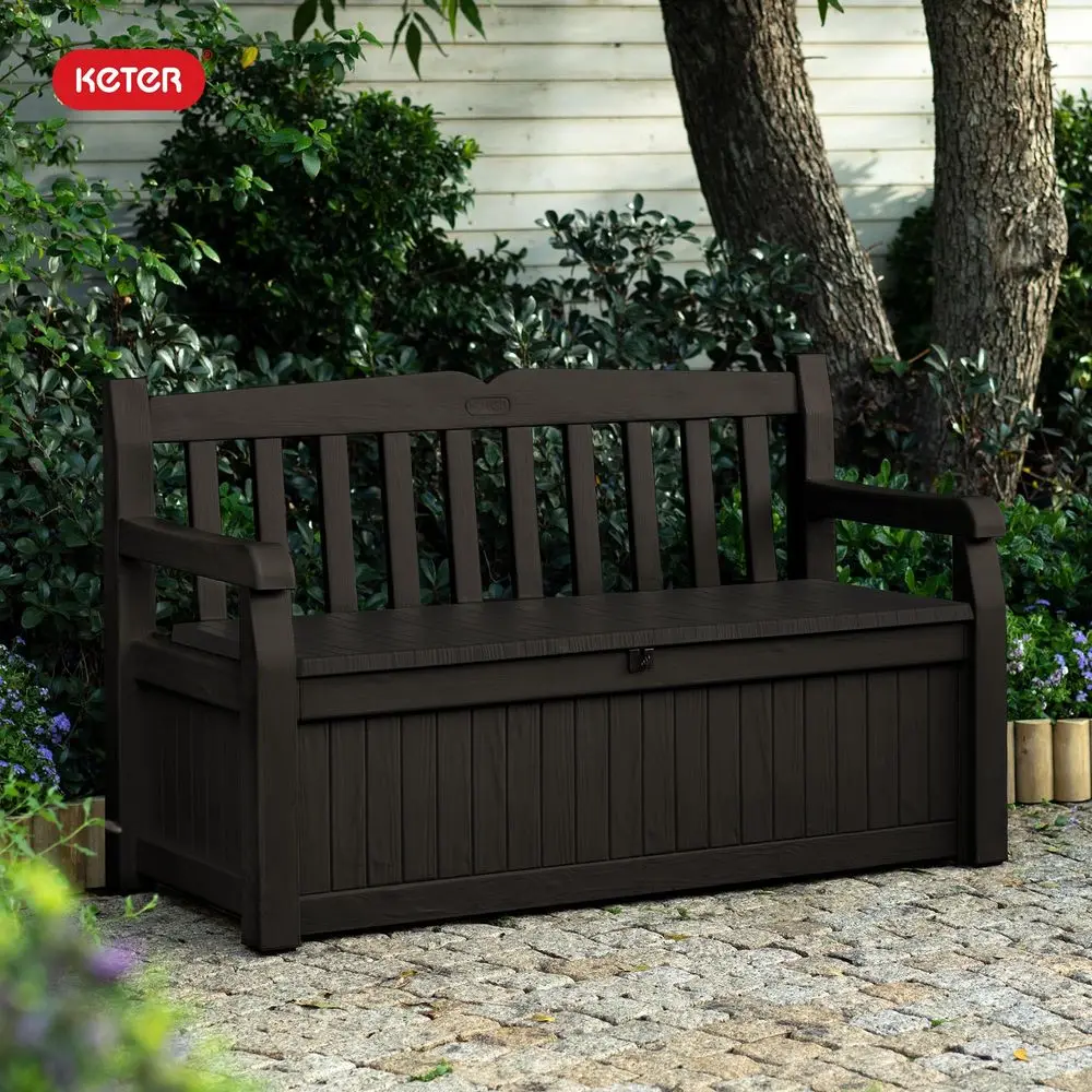 Solana 70 Gallon Storage Bench Deck Box for Patio Furniture, Front Porch Decor and Outdoor Seating Perfect to Store Garden Tool
Solana 70 Gallon Storage Bench Deck Box for Patio Furniture, Front Porch Decor and Outdoor Seating Perfect to Store Garden Tool