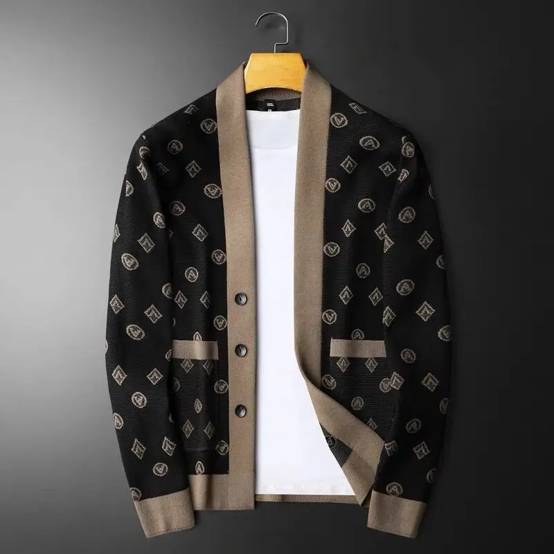 Men's Autumn and Winter New Fashion Knitted Patchwork Cardigan Jacket V-Neck Business Casual Sweater
Men's Autumn and Winter New Fashion Knitted Patchwork Cardigan Jacket V-Neck Business Casual Sweater