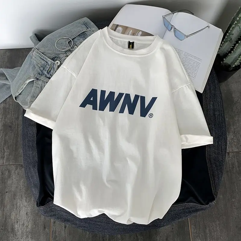 Summer Korean Y2K Short-sleeved T-shirt Men's Simple Street Retro Harajuku Large Size Ins Round Neck Sports Half-sleeved Top
Summer Korean Y2K Short-sleeved T-shirt Men's Simple Street Retro Harajuku Large Size Ins Round Neck Sports Half-sleeved Top