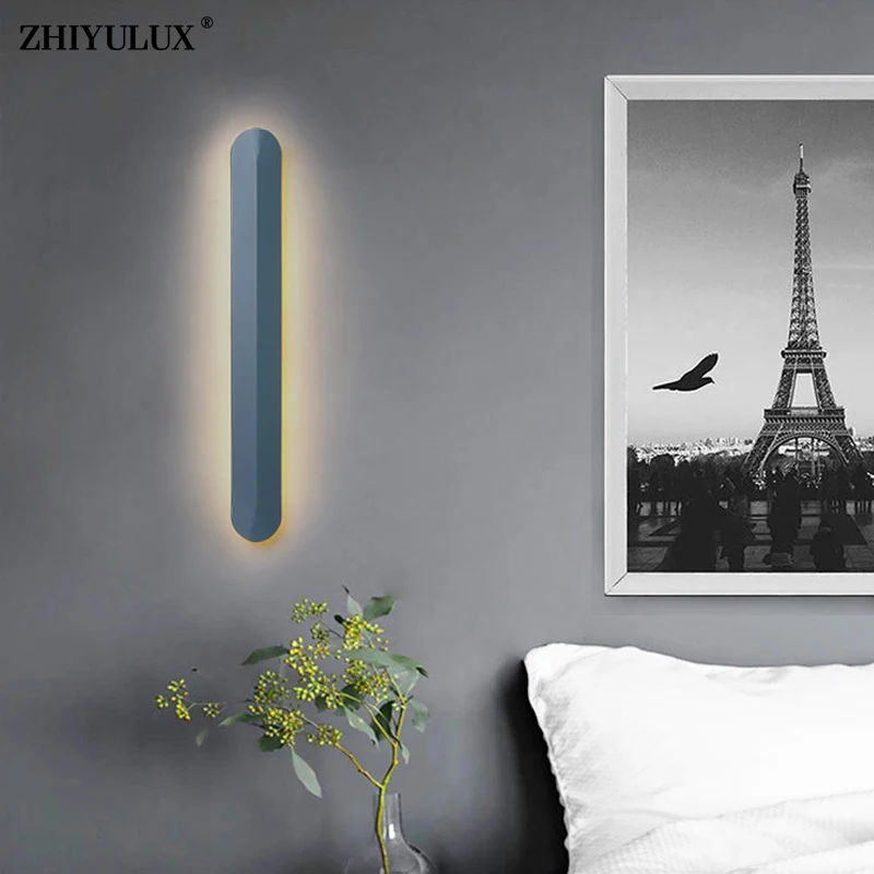 Simple Long Black Blue White Modern New LED Wall Lamps Study Living Room Bedside Bedroom Aisle Corridor Lights Indoor Lighting
Simple Long Black Blue White Modern New LED Wall Lamps Study Living Room Bedside Bedroom Aisle Corridor Lights Indoor Lighting