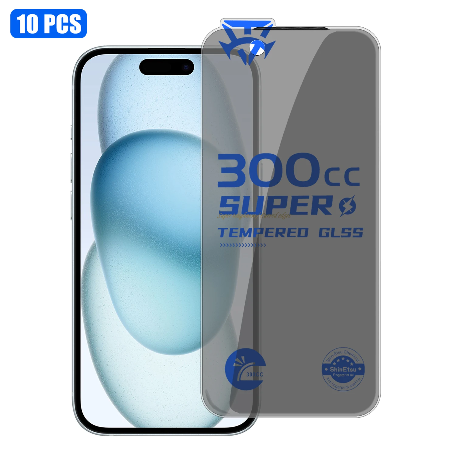 Для iPhone 15, 10 шт., пленка из закаленного стекла 300CC, безрамочная, антистатическая, антишпионская, полноэкранная защитная пленка - черная
Для iPhone 15, 10 шт., пленка из закаленного стекла 300CC, безрамочная, антистатическая, антишпионская, полноэкранная защитная пленка - черная