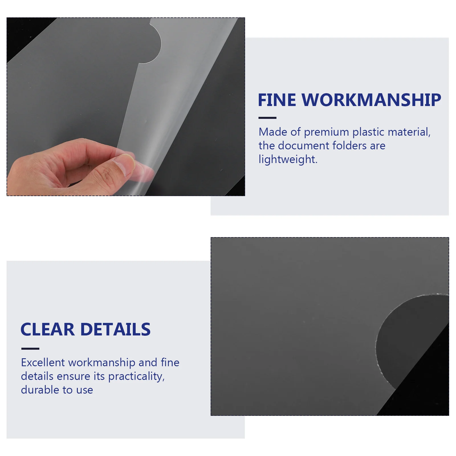 100Pcs Plastic File Folders L Shape Document Organizer Waterproof Storage for Office Student 12x12 Paper
100Pcs Plastic File Folders L Shape Document Organizer Waterproof Storage for Office Student 12x12 Paper