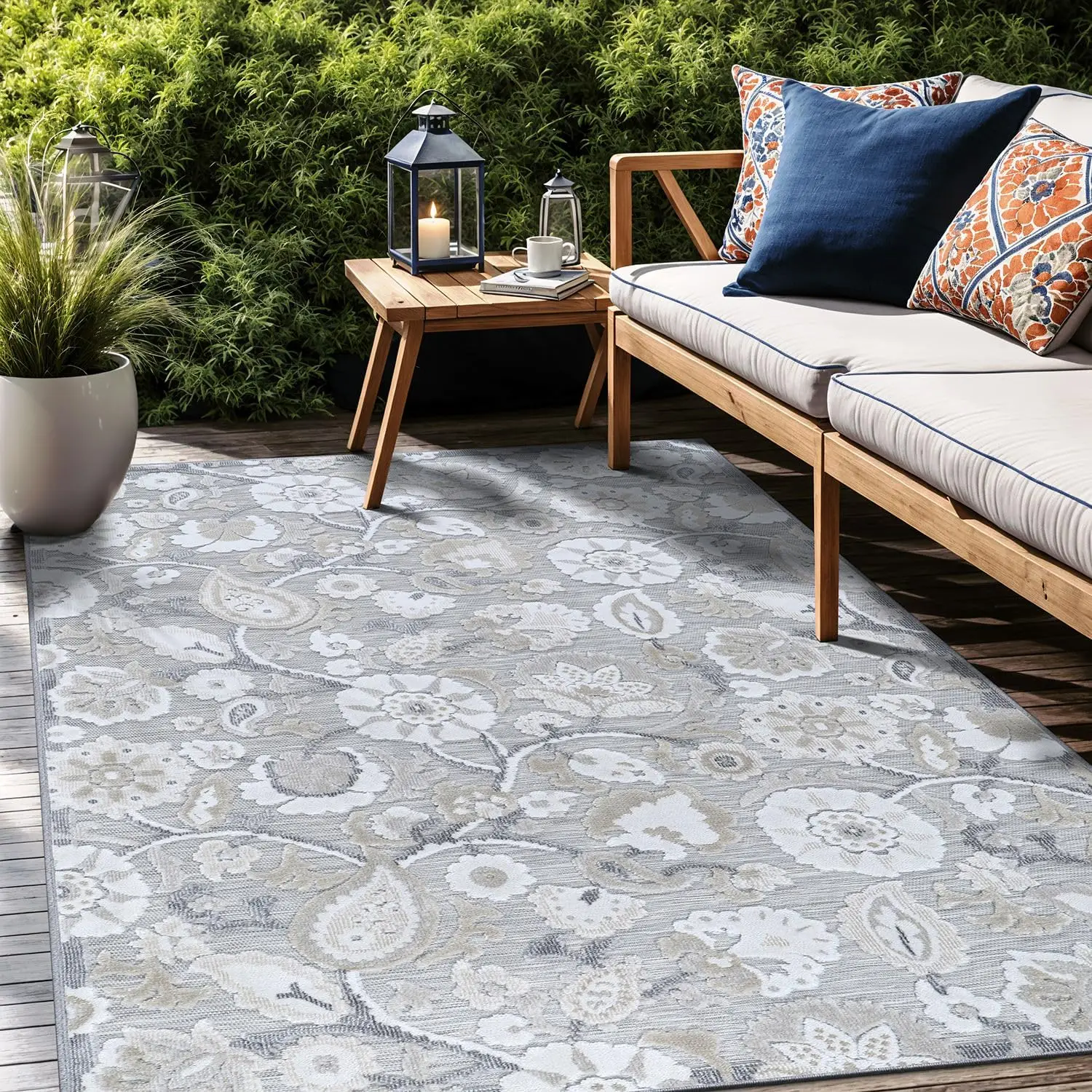 Floral Indoor Outdoor Rugs 6x9 Large Area Rug for Living Room, Patio Decor, Kitchen, and Entryway Rug, Washable Stain Resista
Floral Indoor Outdoor Rugs 6x9 Large Area Rug for Living Room, Patio Decor, Kitchen, and Entryway Rug, Washable Stain Resista