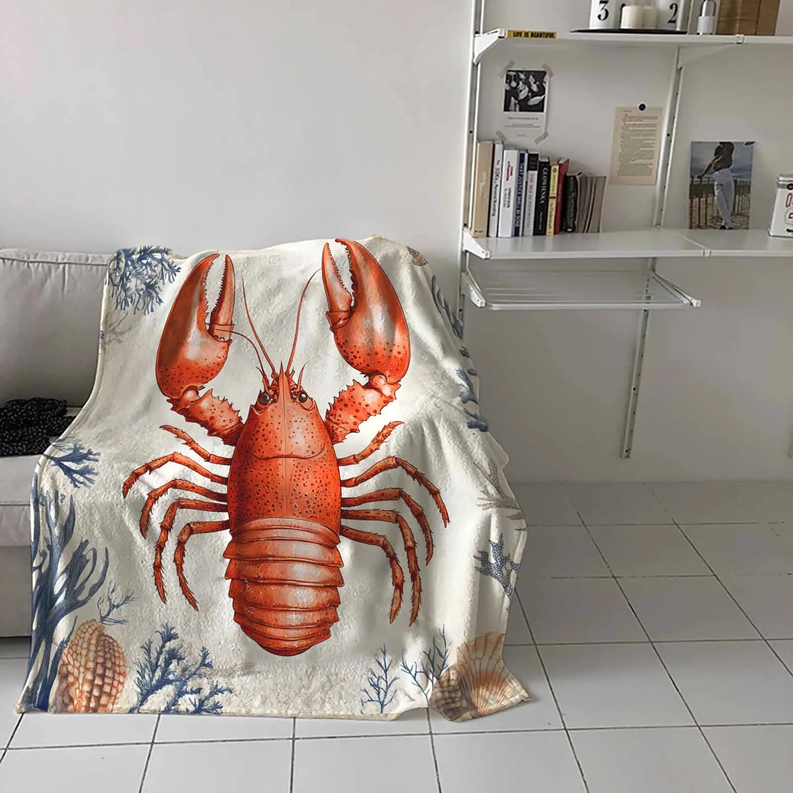Роскошные фланелевые одеяла в стиле ретро Ocean Lobster, можно стирать в машине, для дивана, дивана и кровати
Роскошные фланелевые одеяла в стиле ретро Ocean Lobster, можно стирать в машине, для дивана, дивана и кровати