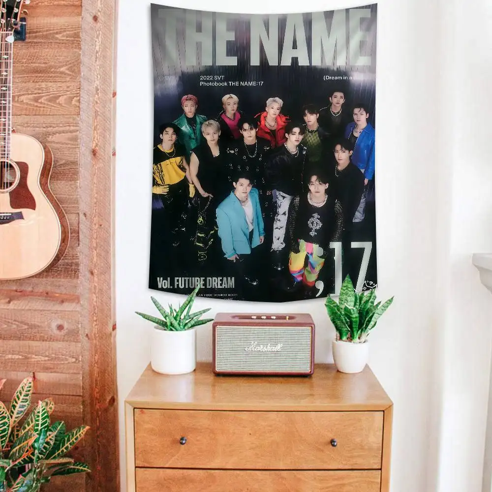 Kpop Group S-Seventeen Anime Tapestry Hanging Tarot Hippie Wall Rugs Dorm Home Decor
Kpop Group S-Seventeen Anime Tapestry Hanging Tarot Hippie Wall Rugs Dorm Home Decor