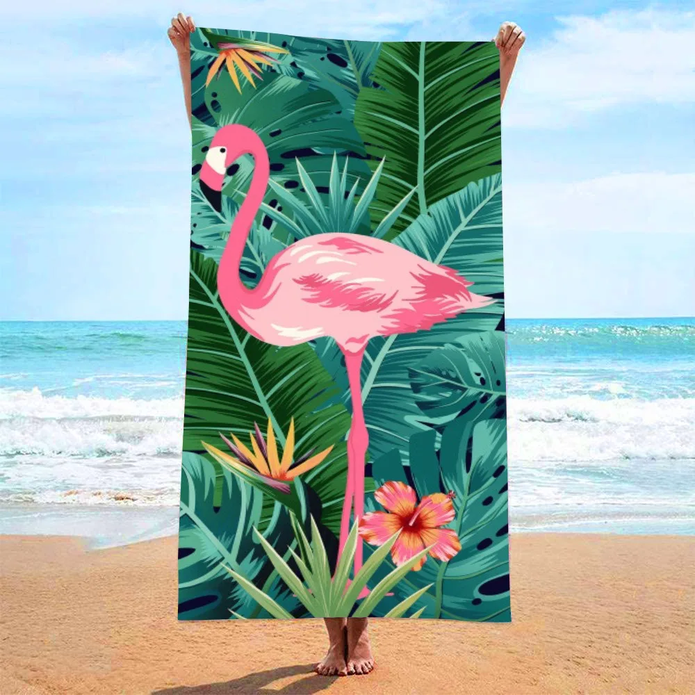Tropical Pink Flamingo Beach Towel Microfiber Quick Dry Bath Towels Summer Swimming Pool Sandproof Blanket for Travel Vacation
Tropical Pink Flamingo Beach Towel Microfiber Quick Dry Bath Towels Summer Swimming Pool Sandproof Blanket for Travel Vacation