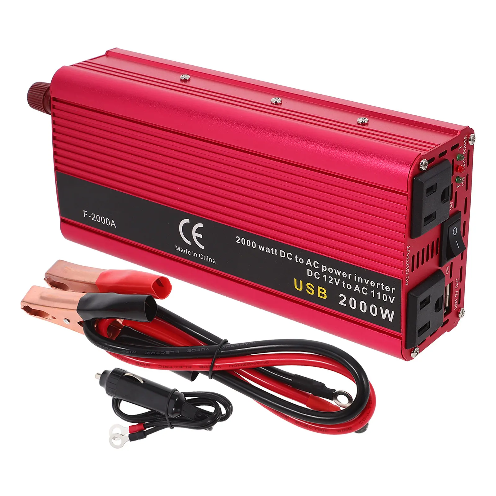 1Set Reliable Power Inverter for Car USB Charging Port Smart Digital Voltage Display Suitable for Laptops Phones Tvs Fans
1Set Reliable Power Inverter for Car USB Charging Port Smart Digital Voltage Display Suitable for Laptops Phones Tvs Fans