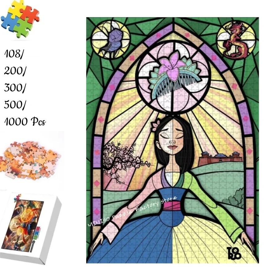 Disney Princess Mulan Jigsaw Puzzles Cardboard/wooden 108/200/300/500/1000 Pieces Puzzles for Adults Kids Gifts Toys Family Game
Disney Princess Mulan Jigsaw Puzzles Cardboard/wooden 108/200/300/500/1000 Pieces Puzzles for Adults Kids Gifts Toys Family Game
