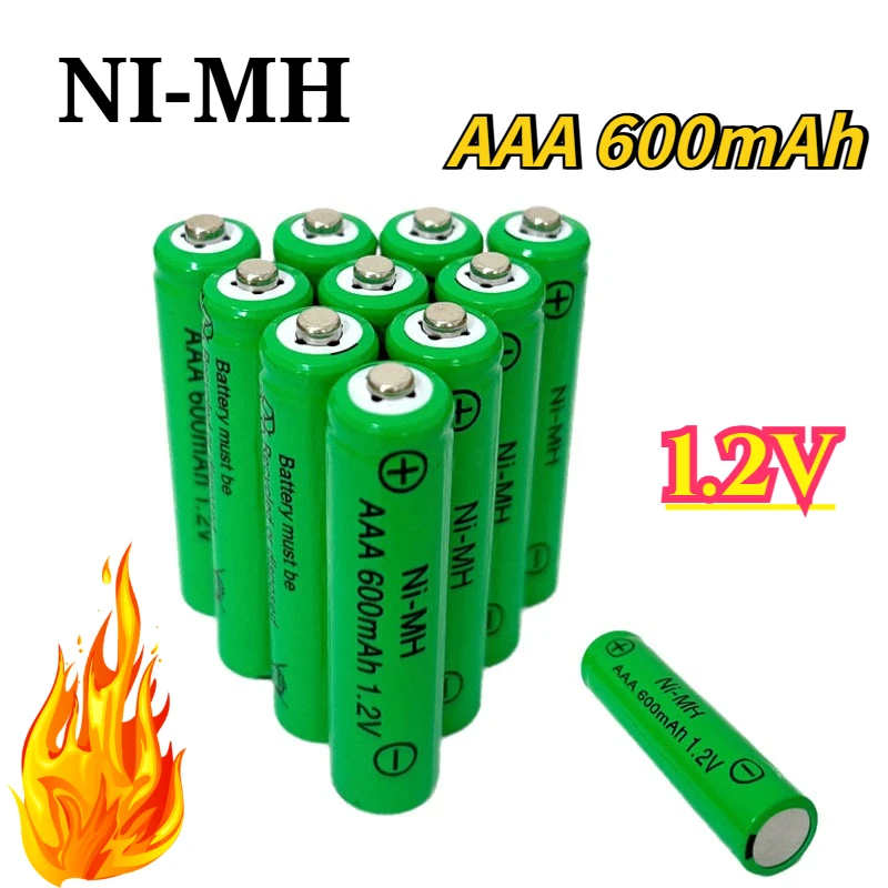 NI-MH AAA 600mAh 1.2V Rechargeable Battery for MP3/MP4 Player Electric Shaver clock Camera Microphone Flashlight Remote Control
NI-MH AAA 600mAh 1.2V Rechargeable Battery for MP3/MP4 Player Electric Shaver clock Camera Microphone Flashlight Remote Control
