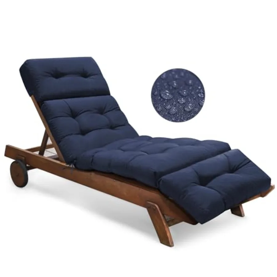 Waterproof Chaise Lounge Chair Cushions Outdoor 74.4 x 22 x 4.7 Inch Memory Foam Patio Lounge Chair Cushions for Outdoor Furnit
Waterproof Chaise Lounge Chair Cushions Outdoor 74.4 x 22 x 4.7 Inch Memory Foam Patio Lounge Chair Cushions for Outdoor Furnit