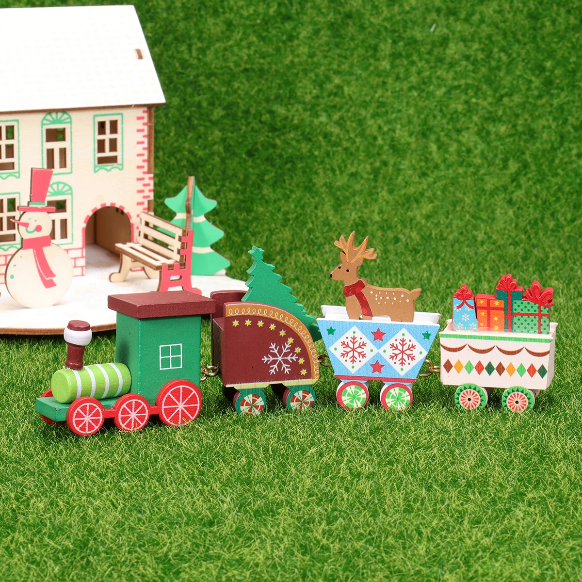 Colorful Little Train Decorations Delicate Christmas Desktop Adornment Festive Xmas Party Toy Kids Gift Wooden Trains Decoration
Colorful Little Train Decorations Delicate Christmas Desktop Adornment Festive Xmas Party Toy Kids Gift Wooden Trains Decoration