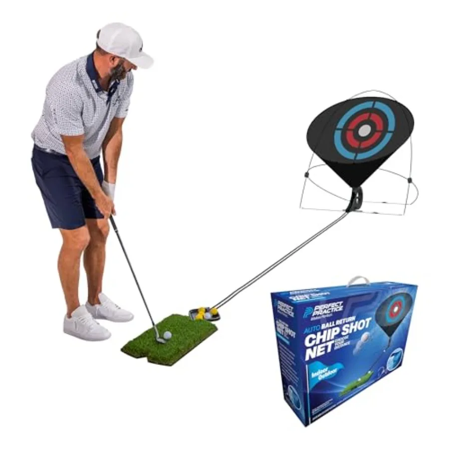 Chip Shot: The Ultimate Golf Chipping Net and Chipping Mat System. Portable Indoor Training Aid with Automatic Ball Return. Mas
Chip Shot: The Ultimate Golf Chipping Net and Chipping Mat System. Portable Indoor Training Aid with Automatic Ball Return. Mas