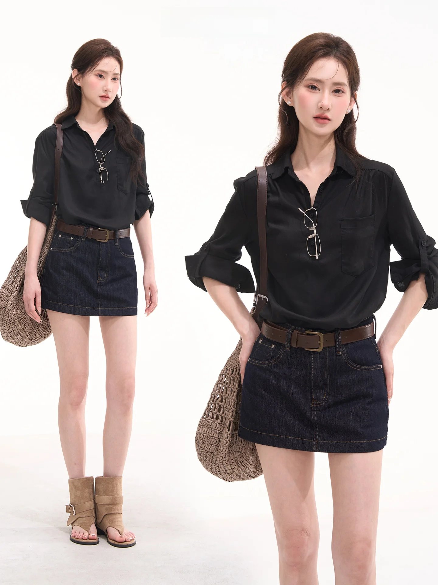 Original Heme Casual Style Women's Shirt Half Button Loose Fit Summer Top Versatile Simple Design Linen Blend Seven Sleeve Le...
Original Heme Casual Style Women's Shirt Half Button Loose Fit Summer Top Versatile Simple Design Linen Blend Seven Sleeve Le...