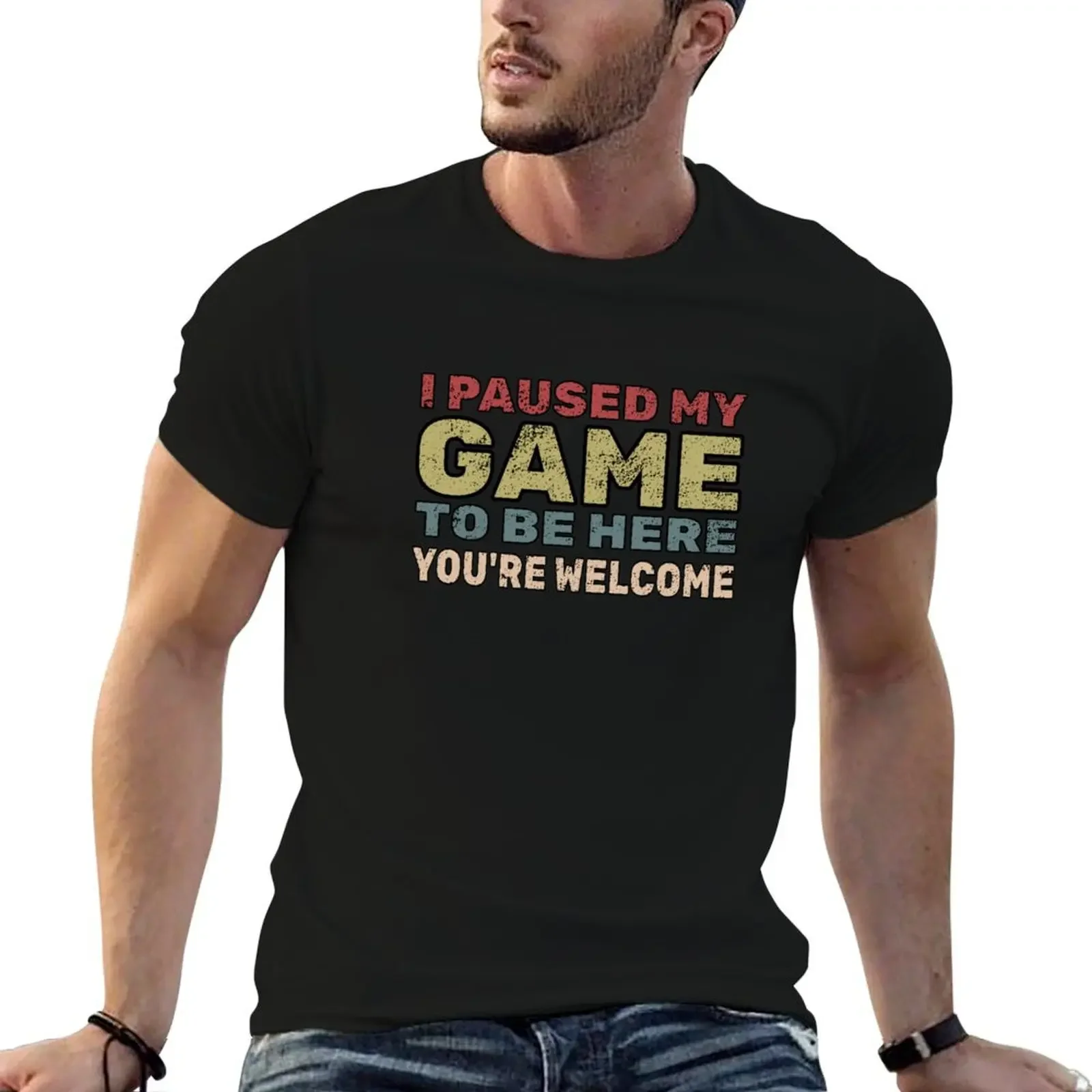 I Paused My Game To Be Here You're Welcome Gamer Gift T-Shirt oversized graphic t shirts mens t shirts casual stylish
I Paused My Game To Be Here You're Welcome Gamer Gift T-Shirt oversized graphic t shirts mens t shirts casual stylish