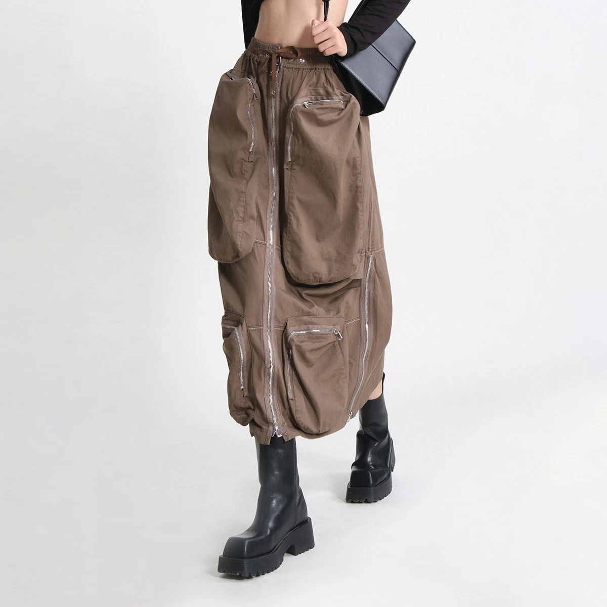 New Zipper Large Pocket Long Skirt Autumn And Winter Fashion High Waist Work Skirt Women's Commuter Style
New Zipper Large Pocket Long Skirt Autumn And Winter Fashion High Waist Work Skirt Women's Commuter Style