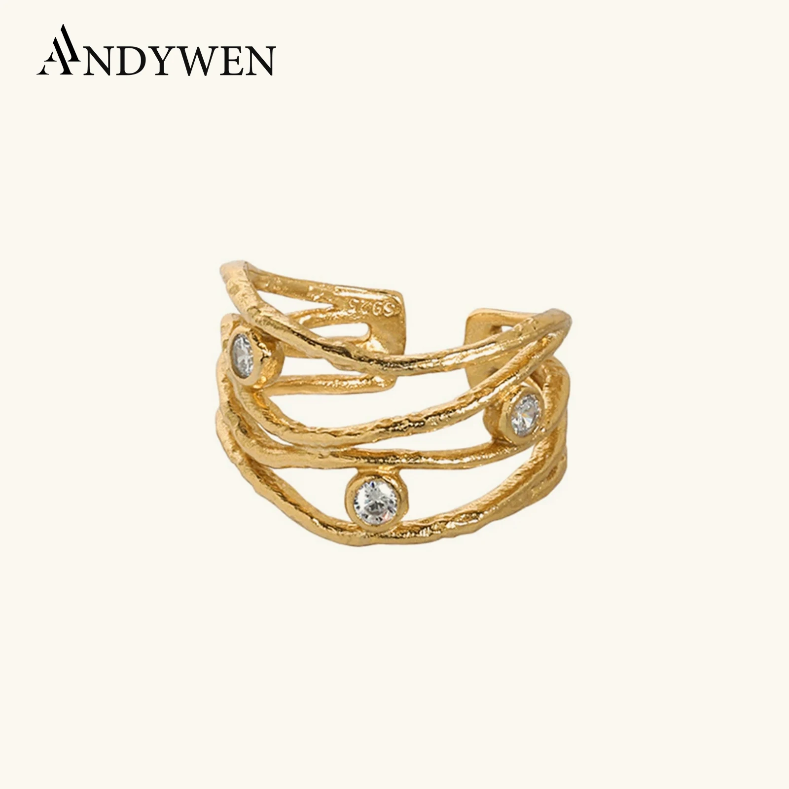 ANDYWEN 100% Серебро 925 пробы Золотой грузовик неправильной геометрической формы Регулируемые кольца женские модные ювелирные изделия в подарок
ANDYWEN 100% Серебро 925 пробы Золотой грузовик неправильной геометрической формы Регулируемые кольца женские модные ювелирные изделия в подарок