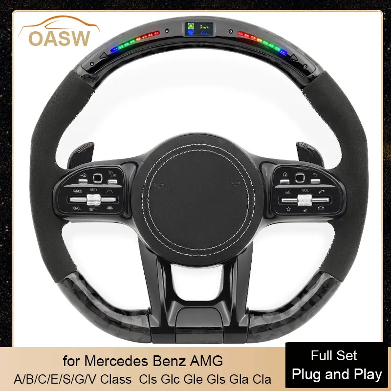 TOP Forged Carbon LED Car Steering Wheel for Mercedes Benz AMG A B C E S G V GLS GLA GLC GLE S C63 W204 W205 W206 W213 W222
TOP Forged Carbon LED Car Steering Wheel for Mercedes Benz AMG A B C E S G V GLS GLA GLC GLE S C63 W204 W205 W206 W213 W222