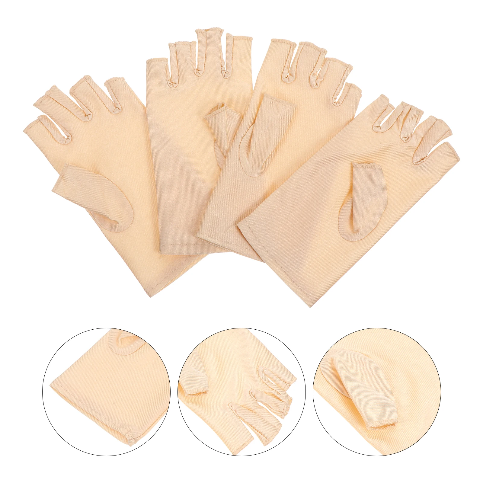 2 Pairs Sunscreen Finger Cover Breathable Gloves Outdoor Cycling Ultraviolet Light Fingerless Half Riding Ice Silk Bike
2 Pairs Sunscreen Finger Cover Breathable Gloves Outdoor Cycling Ultraviolet Light Fingerless Half Riding Ice Silk Bike