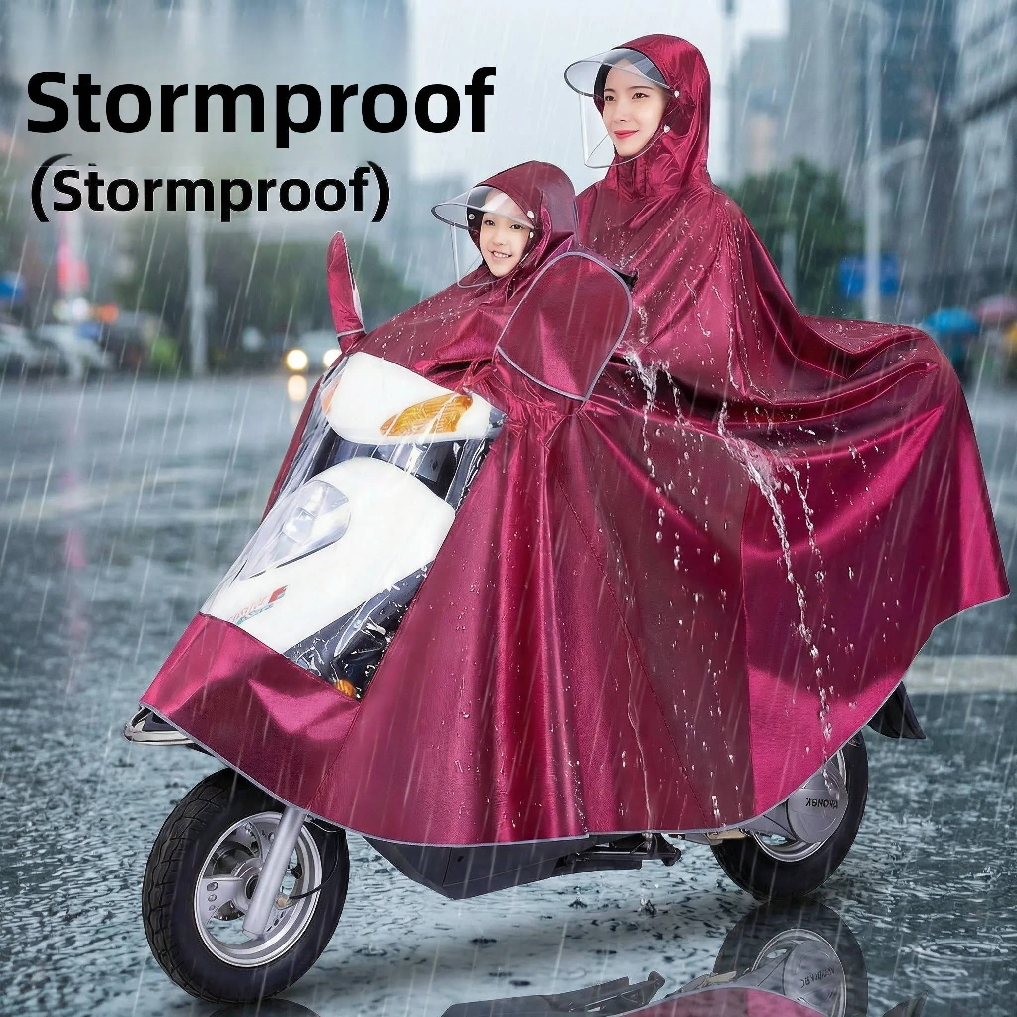 Extra Long Thickened Adult Unisex Vehicle Raincoat for Heavy Rain Child Included Foot Covering Double Layer Raincoat
Extra Long Thickened Adult Unisex Vehicle Raincoat for Heavy Rain Child Included Foot Covering Double Layer Raincoat