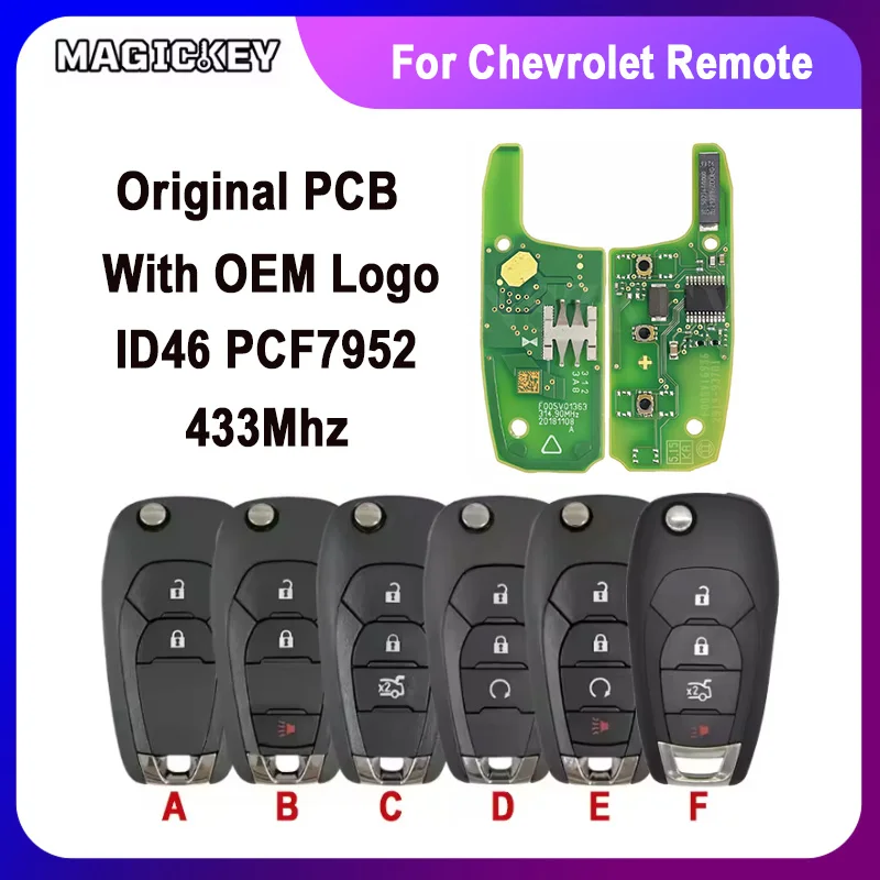 ID46 PCF7952 Original PCB Board 315/433MHz Car Remote Key For Chevrolet Onix RS Tracker Cruze Avo XL7 XL8 Trailblazer
ID46 PCF7952 Original PCB Board 315/433MHz Car Remote Key For Chevrolet Onix RS Tracker Cruze Avo XL7 XL8 Trailblazer