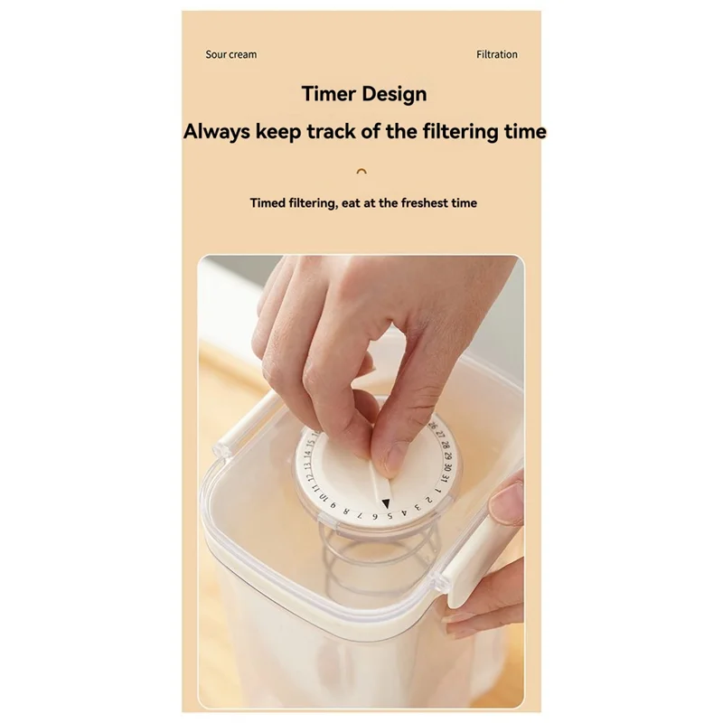 AT43-Large Capacity Whey Separator Homemade Dry Yogurt Filter Multi-Function Press-Type Cheese Strainer
AT43-Large Capacity Whey Separator Homemade Dry Yogurt Filter Multi-Function Press-Type Cheese Strainer